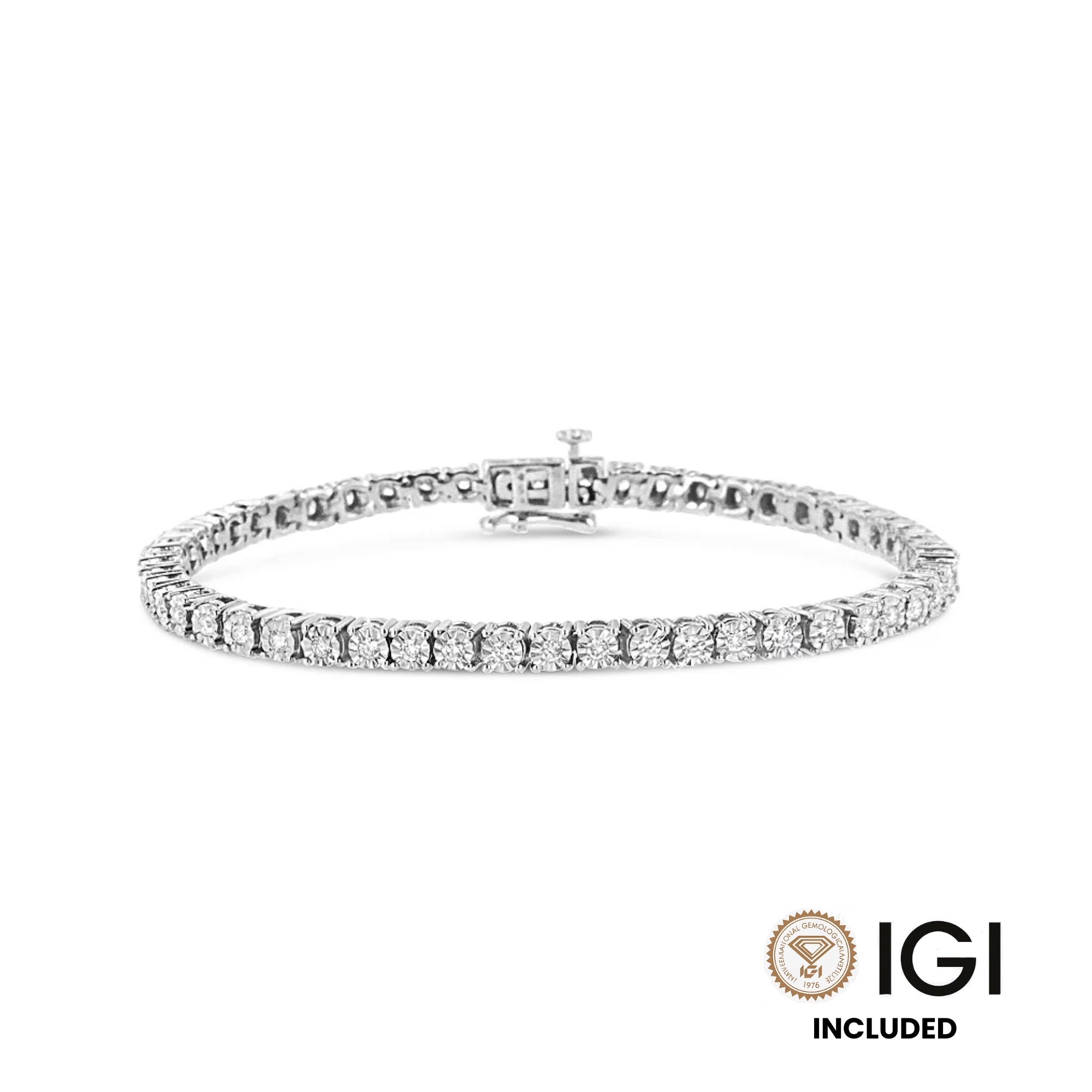 1.00 ctw Lab Grown Tennis Bracelet (E-F) Color, VVS Clarity